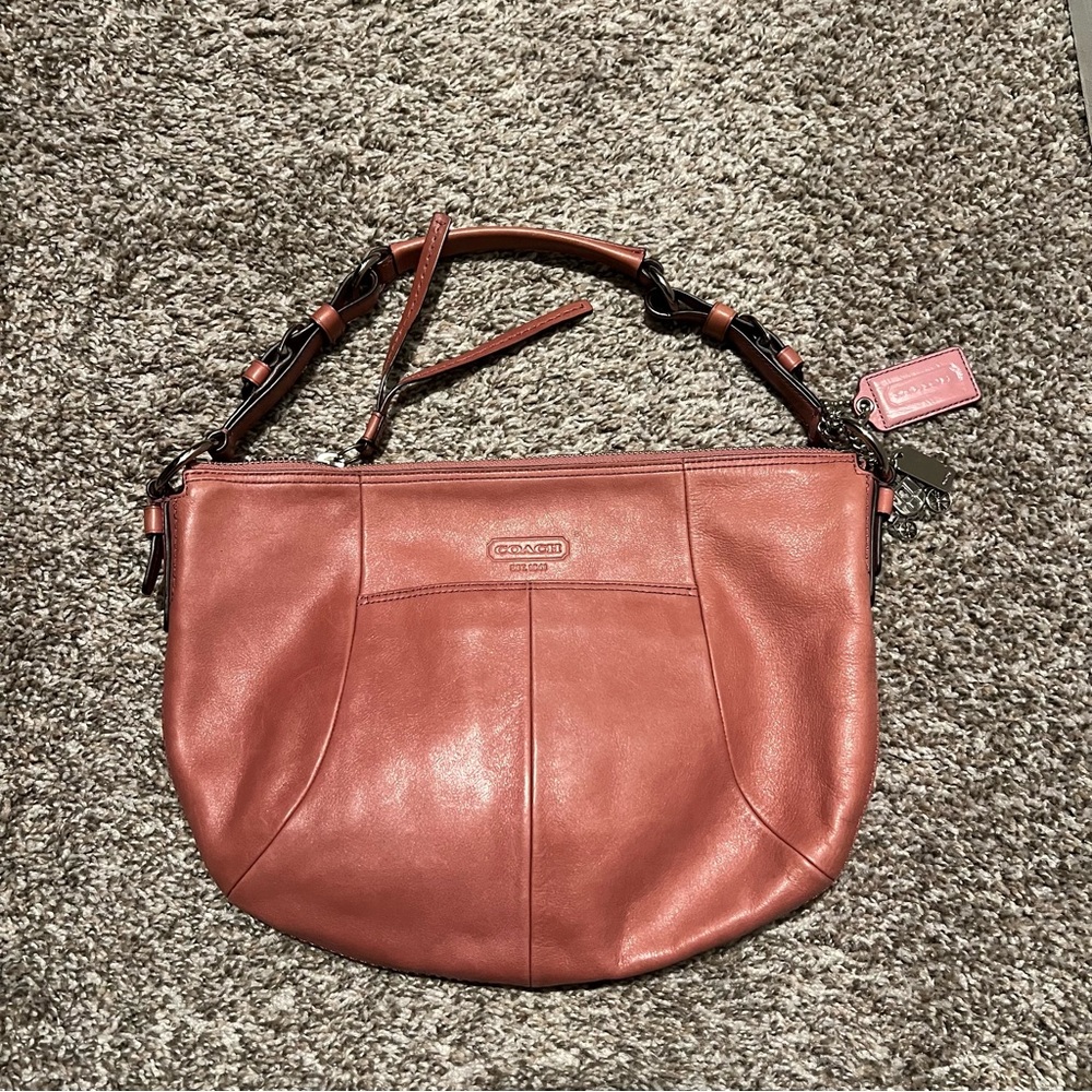 Coach Coral Leather Hobo Bag